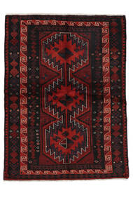 150X201 絨毯 オリエンタル ロリ ブラック/ダークレッド (ウール, ペルシャ/イラン) Carpetvista