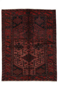 155X201 絨毯 オリエンタル ロリ ブラック/ダークレッド (ウール, ペルシャ/イラン) Carpetvista