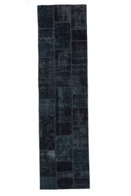  Persischer Patchwork Teppich 83X312 Schwarz Carpetvista