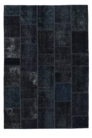  Patchwork Rug 141X203 Vintage Persian Wool Black Small Carpetvista