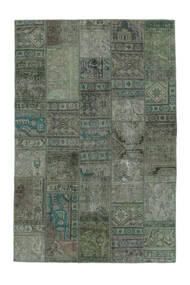  Persischer Patchwork - Persien/Iran Teppich 139X208 Grün/Schwarz (Wolle, Persien/Iran)