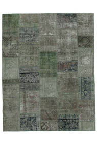 197X251 絨毯 パッチワーク モダン ブラック/ダークグリーン (ウール, ペルシャ/イラン) Carpetvista
