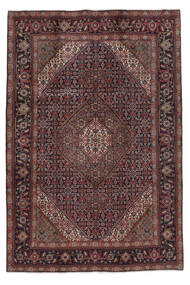 絨毯 タブリーズ 200X297 ブラック/ダークレッド (ウール, ペルシャ/イラン)