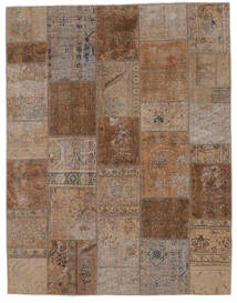 Patchwork - Persien/Iran Rug 198X257 Brown Wool, Persia/Iran Carpetvista