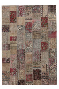  Persischer Patchwork - Persien/Iran Teppich 245X353 Braun/Schwarz (Wolle, Persien/Iran)