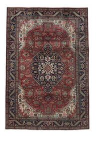 絨毯 タブリーズ 207X302 ブラック/ダークレッド (ウール, ペルシャ/イラン)
