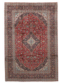 247X364 Keshan Matta Orientalisk Mörkröd/Brun (Ull, Persien/Iran) Carpetvista