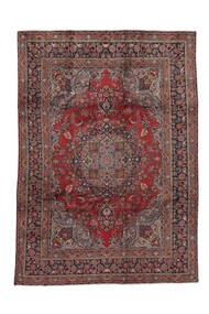 248X343 Alfombra Oriental Mashad Rojo Oscuro/Negro (Lana, Persia/Irán) Carpetvista