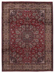 絨毯 ペルシャ マシュハド 263X357 ブラック/ダークレッド 大きな (ウール, ペルシャ/イラン)