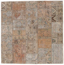 Persischer Patchwork - Persien/Iran Teppich 197X197 Quadratisch Braun/Orange (Wolle, Persien/Iran)