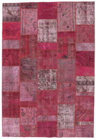  Persischer Patchwork - Persien/Iran Teppich 206X305 Dunkelrot/Rot (Wolle, Persien/Iran)