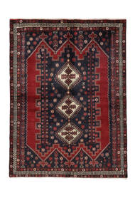  Afshar Tappeto 159X215 Persiano Di Lana Nero/Rosso Scuro Piccolo Carpetvista