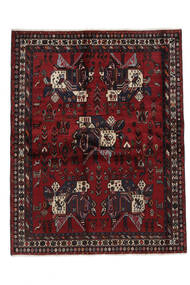 171X218 Afshar Teppich Orientalischer Schwarz/Dunkelrot (Wolle, Persien/Iran) Carpetvista