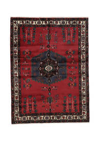  Afshar Vloerkleed 164X220 Perzisch Wol Zwart/Donkerrood Carpetvista