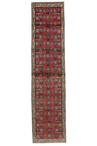 92X377 Alfombra Afshar Oriental De Pasillo Rojo Oscuro/Marrón (Lana, Persia/Irán) Carpetvista