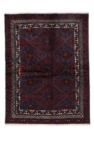 132X175 絨毯 オリエンタル アフシャル ブラック (ウール, ペルシャ/イラン) Carpetvista