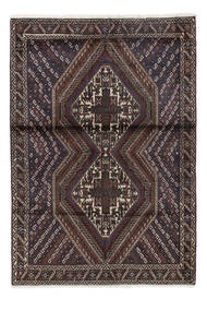  Orientalischer Afshar Shahre Babak Teppich 103X150 Schwarz/Braun Wolle, Persien/Iran Carpetvista