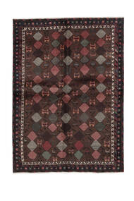 150X210 Afshar Shahre Babak Rug Oriental Black/Dark Red (Wool, Persia/Iran) Carpetvista
