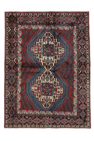  Afshar Teppich 164X212 Persischer Wollteppich Schwarz/Dunkelrot Carpetvista