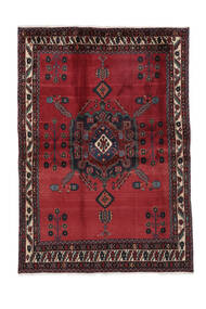 169X239 Alfombra Afshar Oriental Negro/Rojo Oscuro (Lana, Persia/Irán) Carpetvista