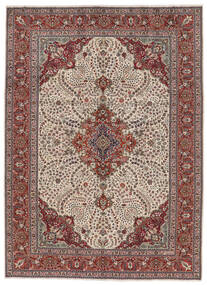 絨毯 ペルシャ タブリーズ 250X341 茶色/ダークレッド 大きな (ウール, ペルシャ/イラン)