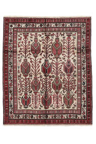  Persian Afshar Shahre Babak Rug 131X158 Dark Red/Black (Wool, Persia/Iran)