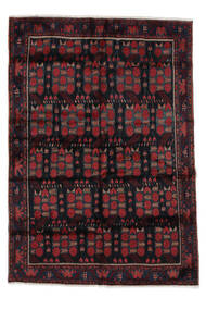  Oriental Afshar Rug 200X285 Black/Dark Red Wool, Persia/Iran Carpetvista