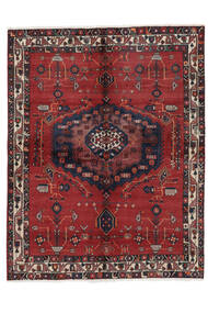 158X203 絨毯 オリエンタル アフシャル ダークレッド/ブラック (ウール, ペルシャ/イラン) Carpetvista
