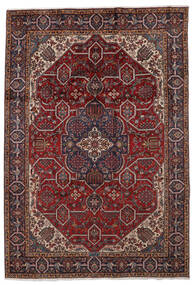  Persialainen Tabriz Matot 243X353 Musta/Ruskea Carpetvista