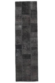 71X257 Patchwork - Persien/Iran Matto Moderni Käytävämatto Musta (Villa, Persia/Iran) Carpetvista