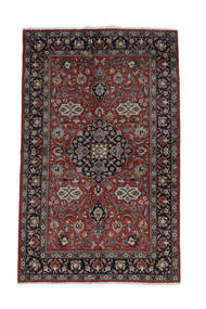 147X240 Alfombra Keshan Oriental Negro/Rojo Oscuro (Lana, Persia/Irán) Carpetvista