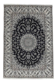 絨毯 ナイン 245X360 ダークグレー/ブラック (ウール, ペルシャ/イラン)