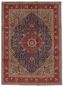  Tabriz Rug 254X349 Persian Wool Black/Brown Large Carpetvista