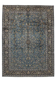 絨毯 カシャン 306X416 ブラック/茶色 大きな (ウール, ペルシャ/イラン)