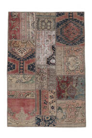 絨毯 Patchwork - Persien/Iran 102X154 茶色/ブラック (ウール, ペルシャ/イラン)