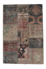 絨毯 Patchwork - Persien/Iran 104X156 茶色/ブラック (ウール, ペルシャ/イラン)