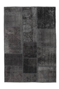 Patchwork - Persien/Iran Rug 104X153 Black/Dark Grey Wool, Persia/Iran Carpetvista