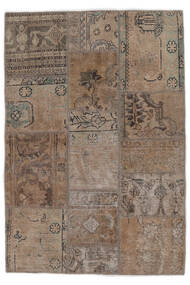Patchwork - Persien/Iran Matto 105X153 Ruskea/Musta Villa, Persia/Iran Carpetvista