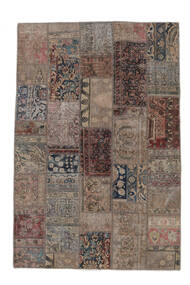  Patchwork - Persien/Iran 141X208 Vintage Persian Wool Rug Brown/Black Small Carpetvista
