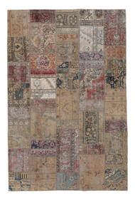 202X305 Patchwork - Persien/Iran Teppich Moderner Braun/Schwarz (Wolle, Persien/Iran) Carpetvista