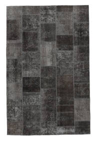 絨毯 ペルシャ Patchwork - Persien/Iran 198X305 ブラック/ダークグレー (ウール, ペルシャ/イラン)