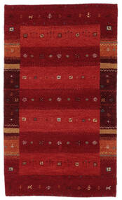 Gabbeh Indo Fine Rug 90X160 Dark Red/Black Wool, India Carpetvista