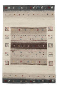 120X180 Gabbeh Indisch Fine Teppich Moderner Beige/Orange (Wolle, Indien) Carpetvista