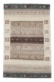 120X180 Gabbeh Indisch Fine Teppich Moderner Orange/Beige (Wolle, Indien) Carpetvista