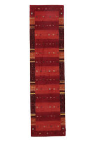 80X300 Koberec Gabbeh Indické Fine Moderní Běhoun Tmavě Červená/Černá (Vlna, Indie) Carpetvista