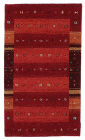Gabbeh Indo Fine Rug 90X160 Dark Red/Black Wool, India Carpetvista
