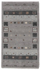  90X160 Gabbeh Indisch Fine Teppich Dunkelgrau/Schwarz Indien Carpetvista