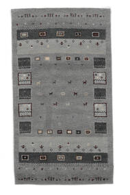  Gabbeh Indo Fine Tapete 90X160 Lã Cinza Escuro/Preto Pequeno Carpetvista