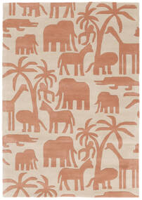 120X180 絨毯 Africa Handtufted - テラコッタ モダン テラコッタ (ウール, インド)
