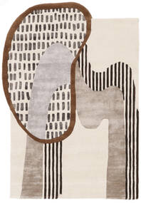  140X200 小 Elephant 絨毯 - オフホワイト/ベージュ ウール